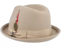 Gain Sand/Mojave Fedora - Brixton -Fashion Hat Online 888588826249 2
