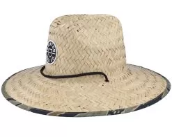 Crest Sun Tan/Tiger Camo Straw Hat - Brixton