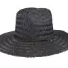 Bells II Sun Hat Black Straw Hat - Brixton