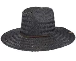Bells II Sun Hat Black Straw Hat - Brixton