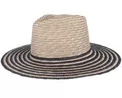 Joanna Festival Smoke Grey/Black Straw Hat - Brixton
