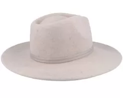 Joanna Felt Packable Hat Oatmeal Fedora - Brixton
