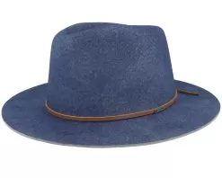 Wesley Ombre Blue Worn Wash Fedora - Brixton