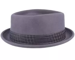 Stout Dusk/Dusk Check Pork Pie - Brixton -Fashion Hat Online 888588855805 3