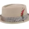Stout Sand/Sand Check Pork Pie - Brixton