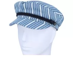 Fiddler Cap Denim Stripe Vega Cap - Brixton -Fashion Hat Online 888588876879 6
