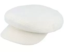 Fiddler Cap Off White Boucle Vega Cap - Brixton
