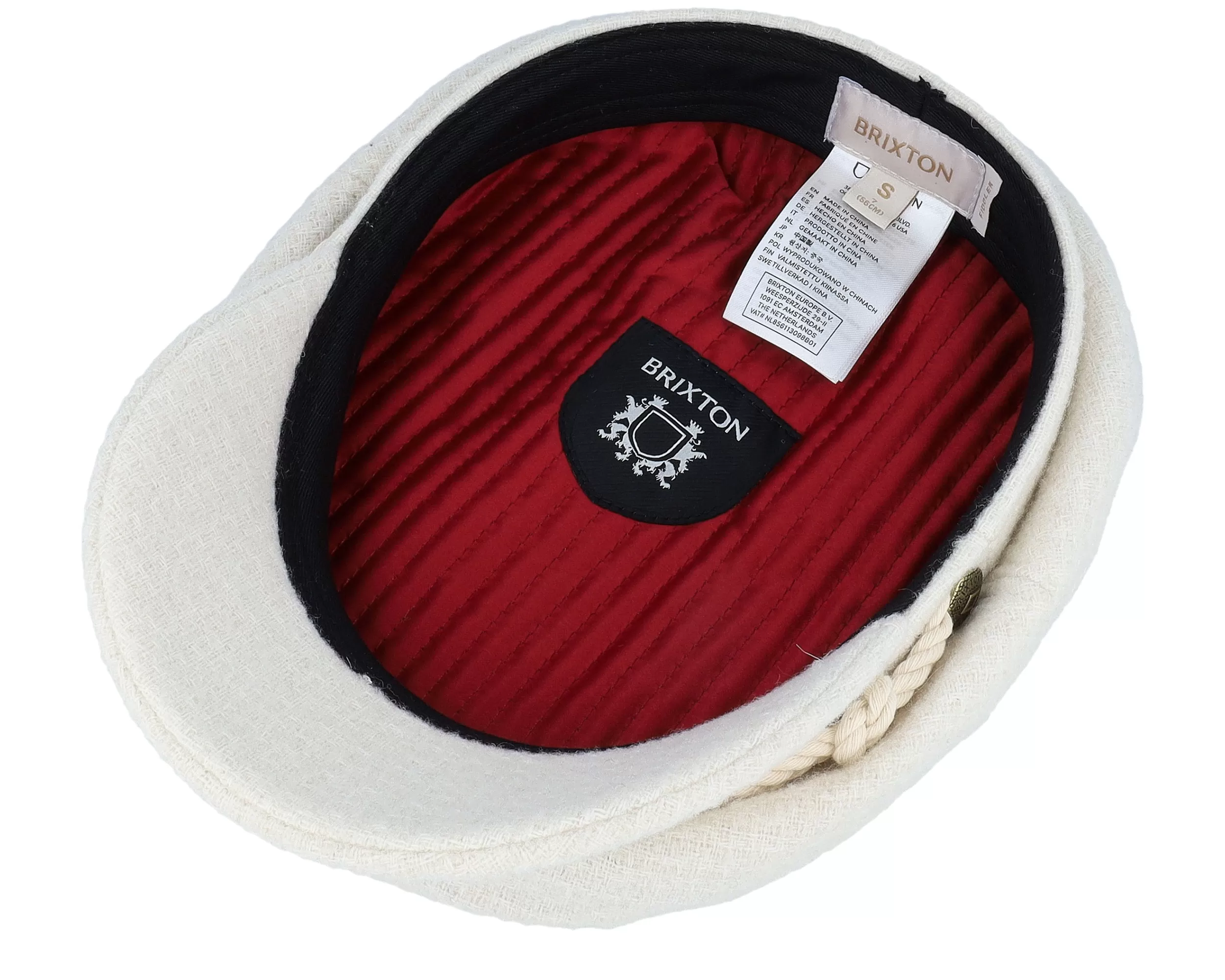 Fiddler Cap Off White Boucle Vega Cap - Brixton 5 Fiddler Cap Off White Boucle Vega Cap - Brixton - Image 5
