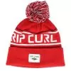 Fade Out Tall Beanie Red Pom - Rip Curl