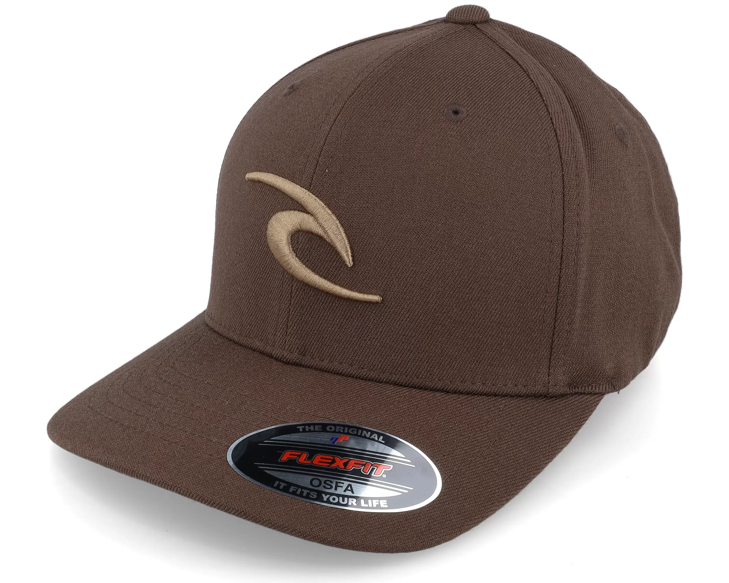 Tepan Cap Chocolate Brown Flexfit - Rip Curl 1 Tepan Cap Chocolate Brown Flexfit - Rip Curl