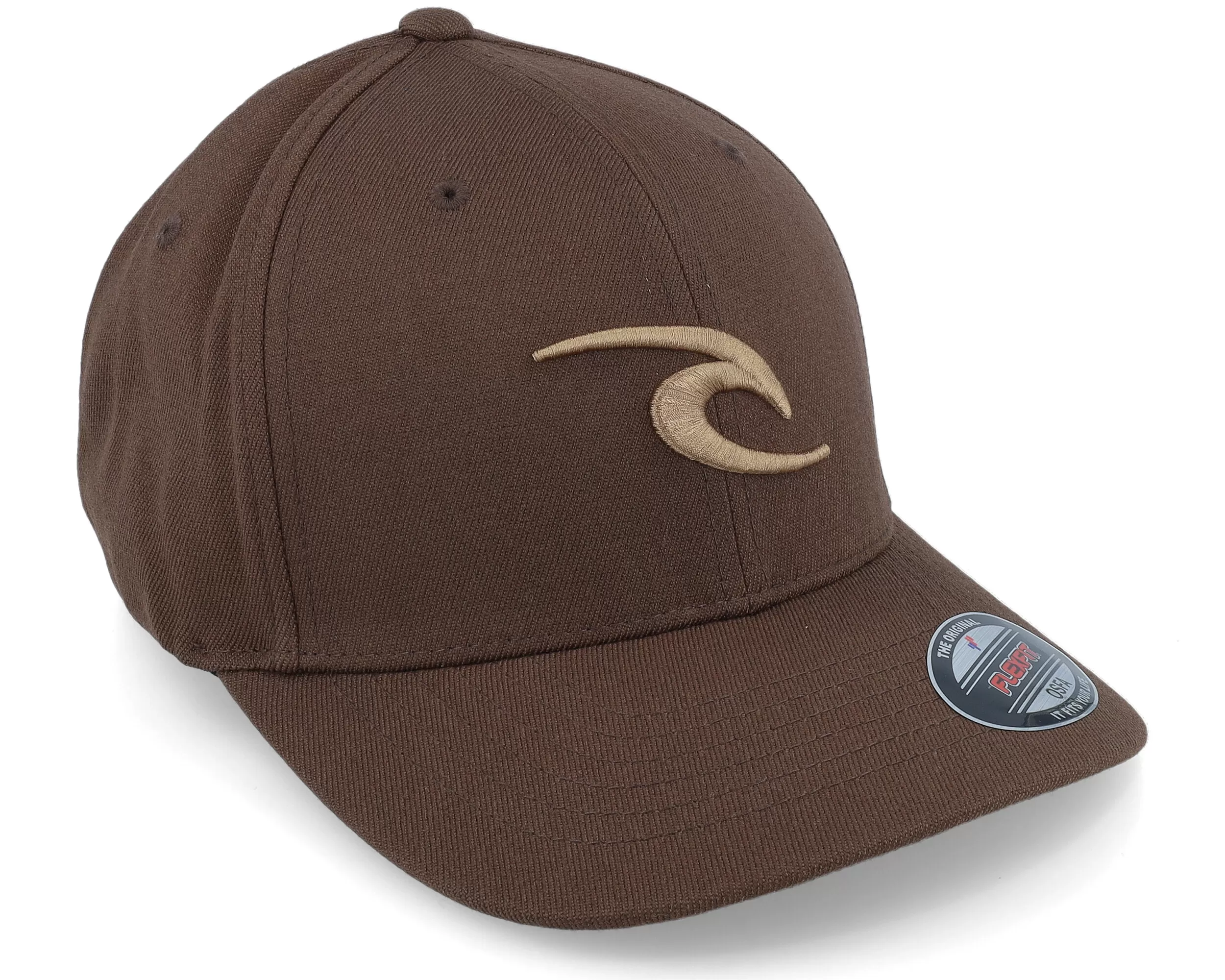 Tepan Cap Chocolate Brown Flexfit - Rip Curl 2 Tepan Cap Chocolate Brown Flexfit - Rip Curl - Image 2