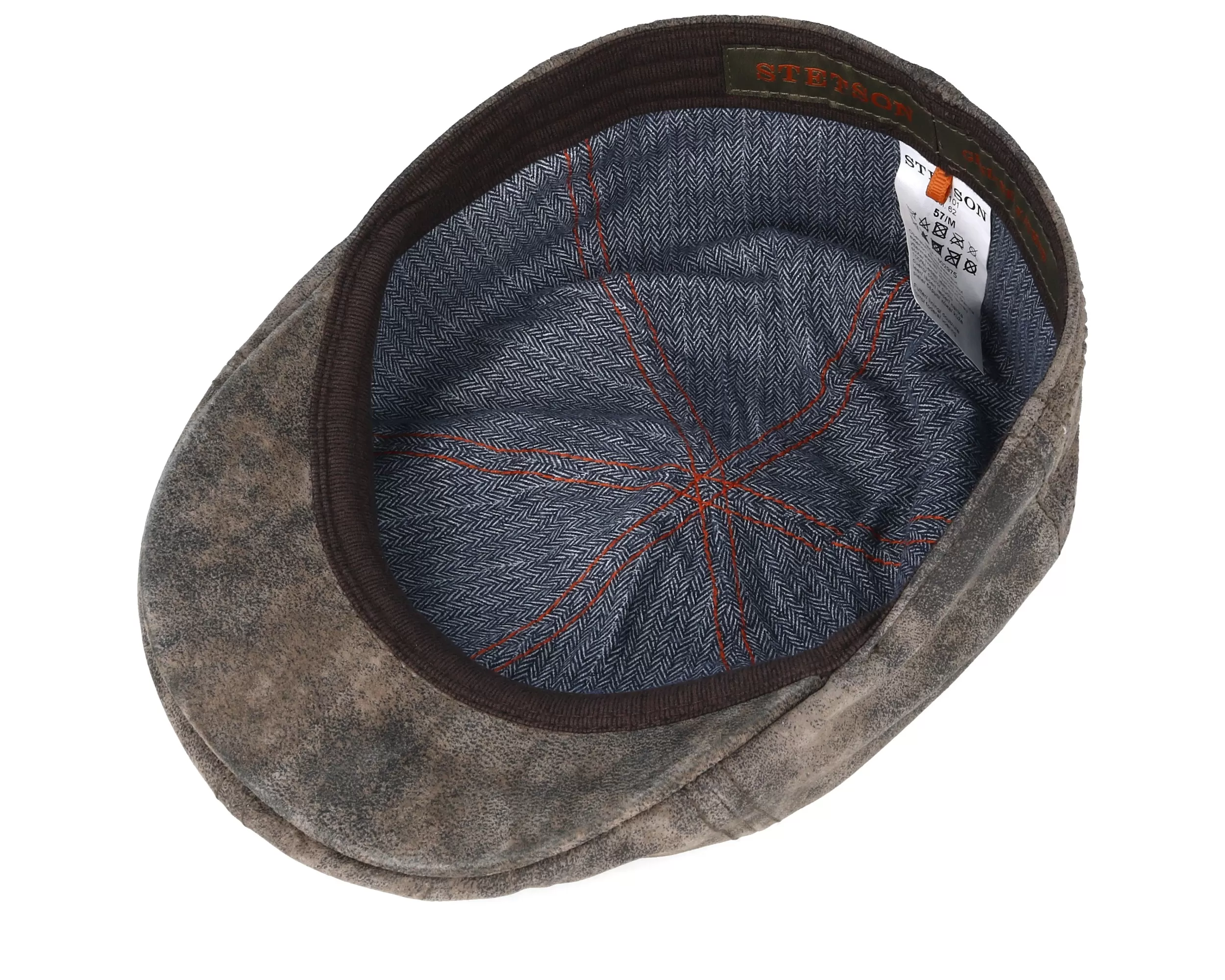 Texas Pig Skin Sportcap Flat Cap - Stetson 4 Texas Pig Skin Sportcap Flat Cap - Stetson - Image 4