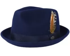 Alfredo Navy Fedora - Headzone