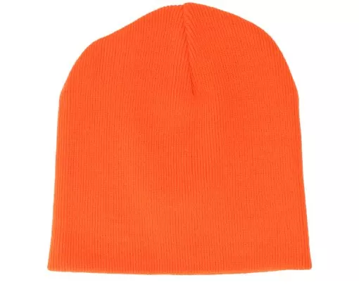 Fluorescent Orange Traditional Blank Beanie - Beechfield -Fashion Hat Online HS1004758 1
