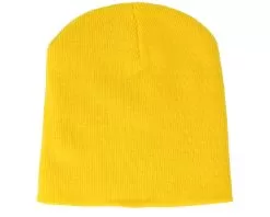 Yellow Traditional Blank Beanie - Beechfield