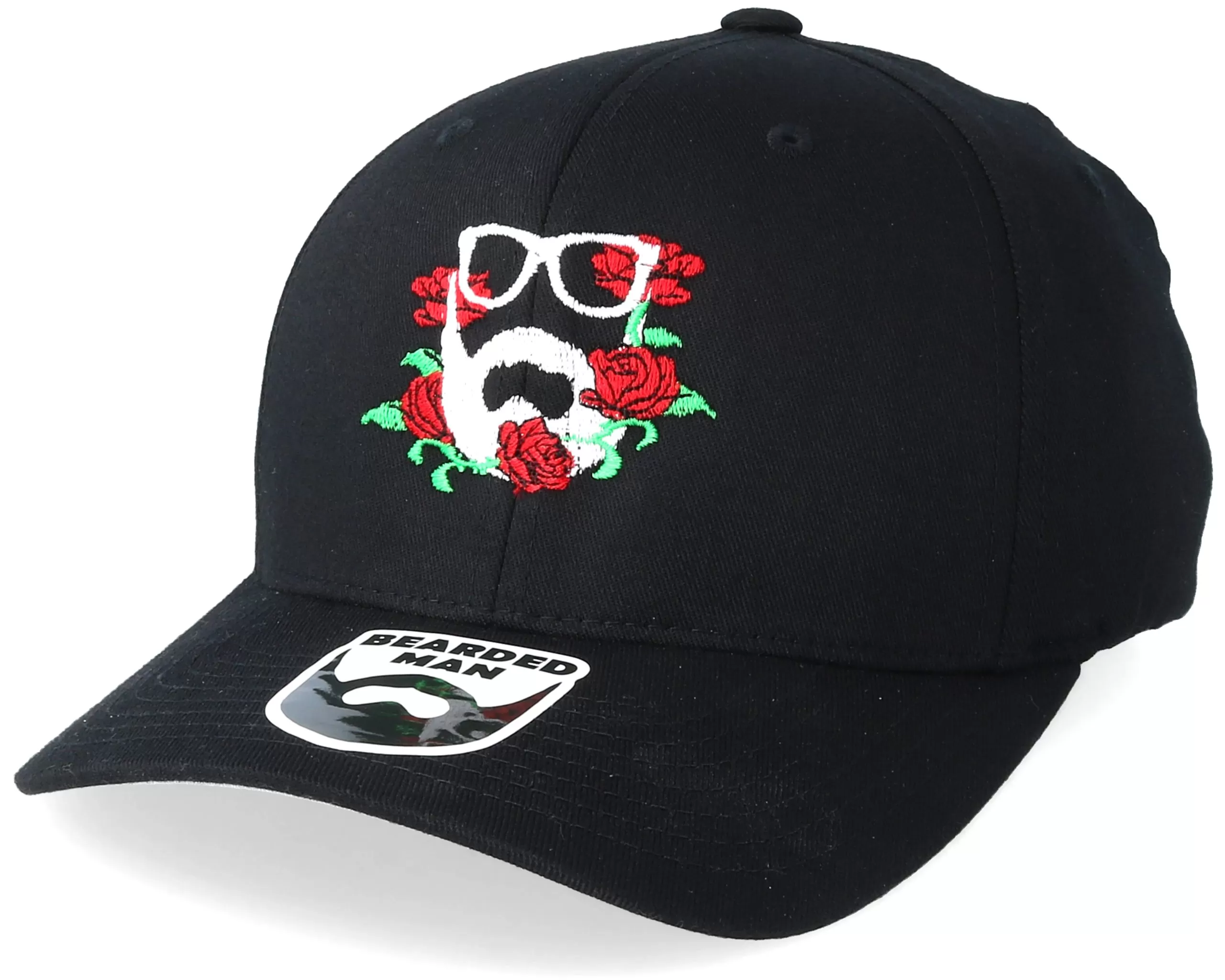 Rose Logo Black Flexfit - Bearded Man 1 Rose Logo Black Flexfit - Bearded Man