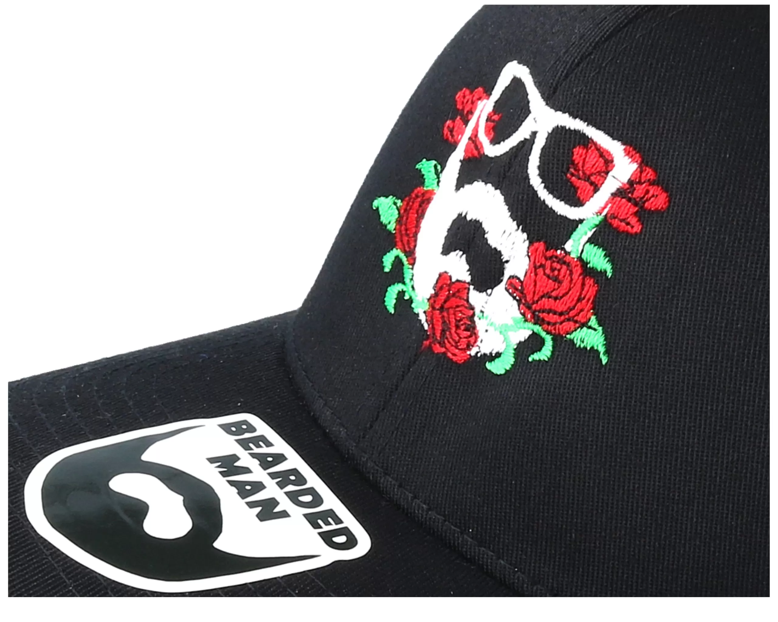 Rose Logo Black Flexfit - Bearded Man 5 Rose Logo Black Flexfit - Bearded Man - Image 5