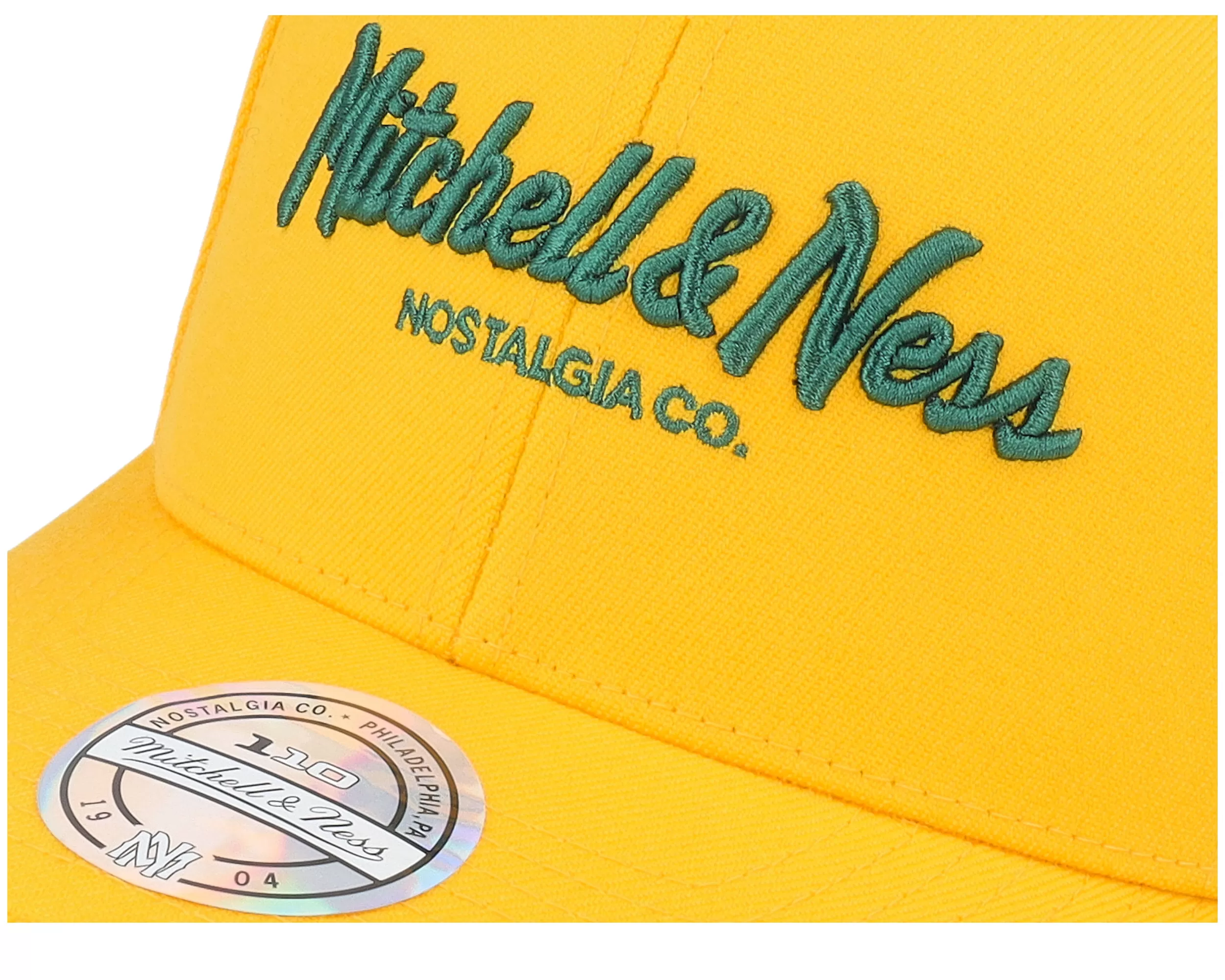 Hatstore Exclusive X Hatstore Exclusive Own Brand Pinscript Yellow/Green 110 Adjustable - Mitchell & Ness 6 Hatstore Exclusive X Hatstore Exclusive Own Brand Pinscript Yellow/Green 110 Adjustable - Mitchell & Ness - Image 6