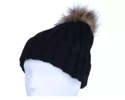 Fur Pop Chunky Beanie Black Pom - Beechfield -Fashion Hat Online HS2124756 3