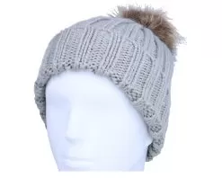 Fur Chunky Beanie Light Grey Pop - Beechfield -Fashion Hat Online HS2124758 3