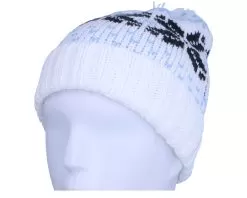 Fair Isle Snowstar® Beanie Off White/Navy/Sky Blue Pom - Beechfield -Fashion Hat Online HS2124760 3