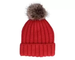 Fur Chunky Beanie Classic Red Pop - Beechfield