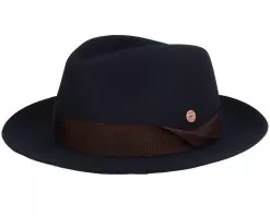 Samuel Wool Black Fedora - Mayser