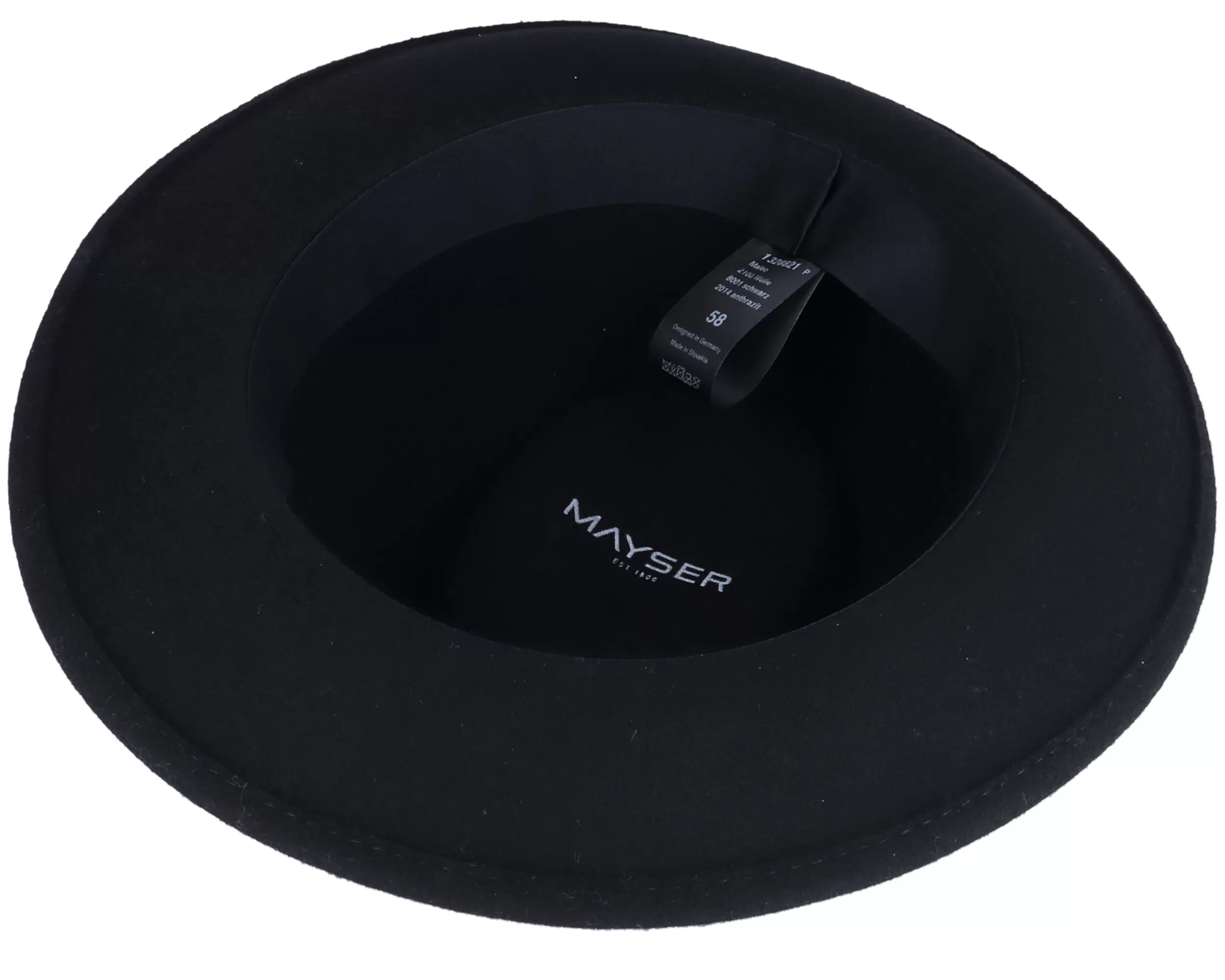 Maleo Wool Black Fedora - Mayser 4 Maleo Wool Black Fedora - Mayser - Image 4