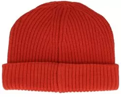 Fire Red Harbour Short Beanie - Beechfield -Fashion Hat Online HS2125837 2