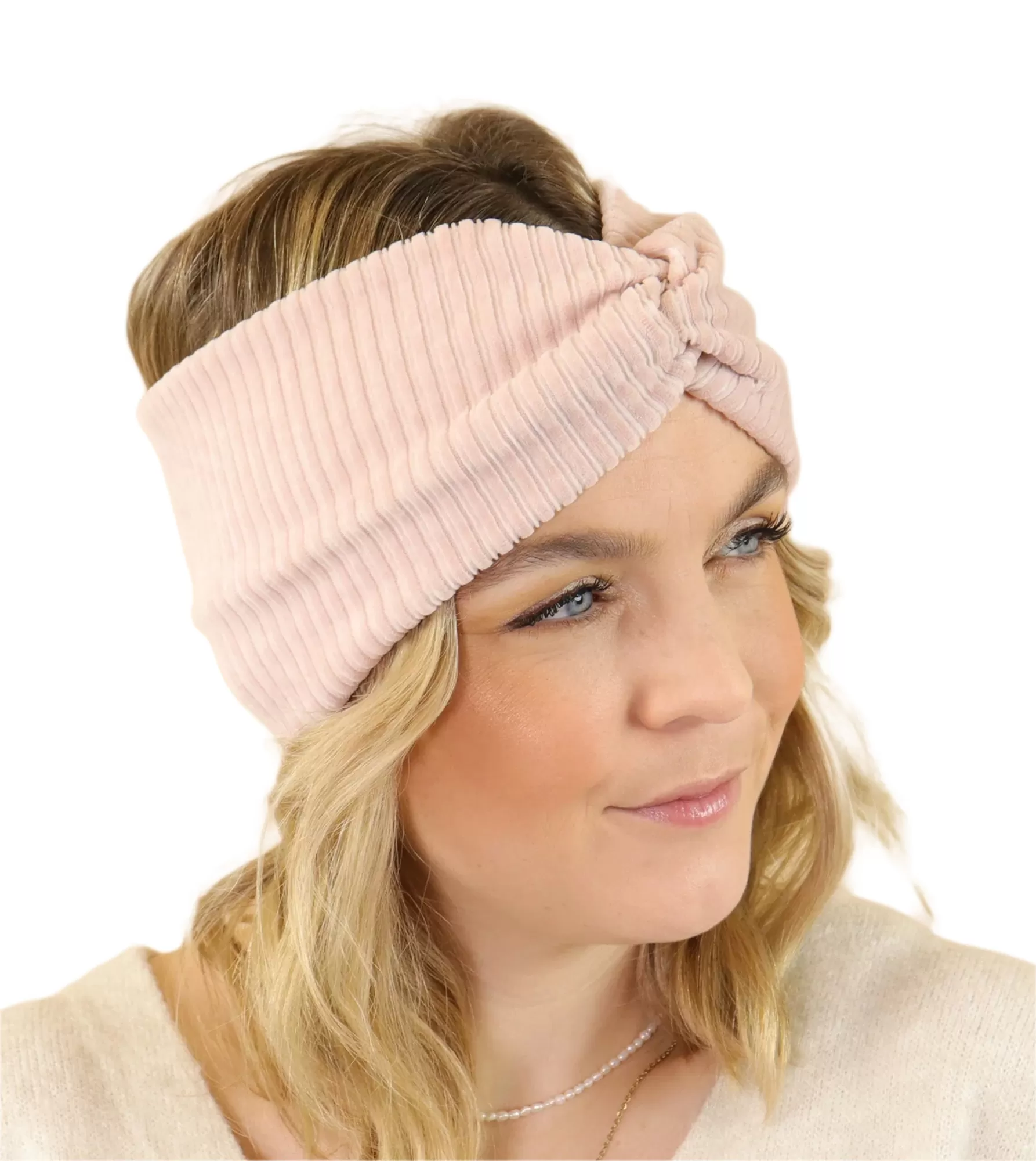 Rosé Knitted Headband - Get Fabulous 2 Rosé Knitted Headband - Get Fabulous - Image 2