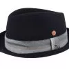Samu Wool Soft Black Fedora - Mayser