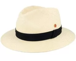 Gero Panama Grob Natur Straw Hat - Mayser