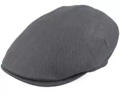 Charcoal Flat Cap - Borsalino