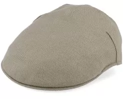 Goose Beak Khaki Flat Cap - Borsalino