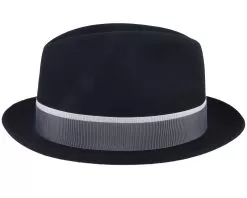 Superfine Wool Black Fedora - Borsalino -Fashion Hat Online HS2322343 2 3