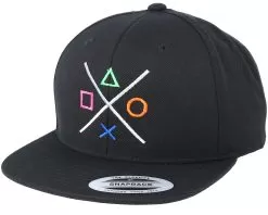 Buttons Black Snapback - Gamerz