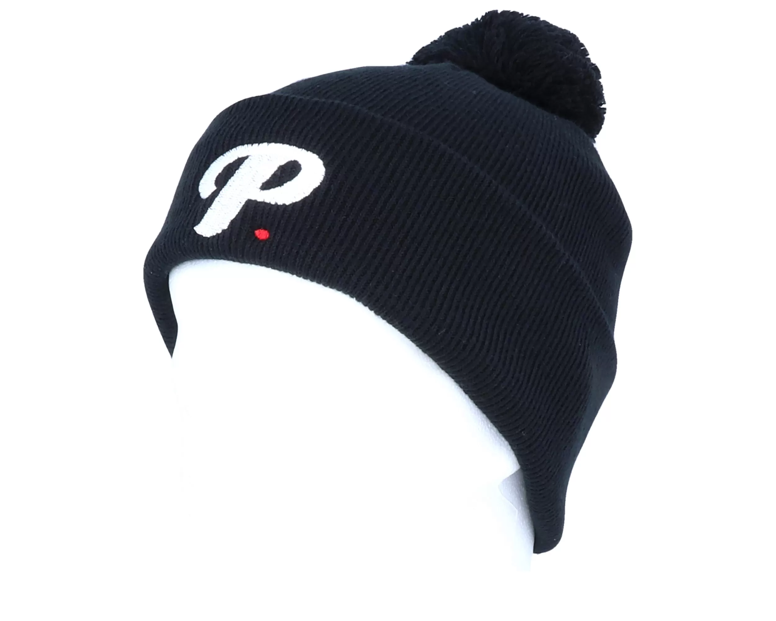 Period P Pom Pom Black Beanie - Period 3 Period P Pom Pom Black Beanie - Period - Image 3