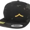 Private Insignia Side Panel Multicam Black Snapback - Army Head