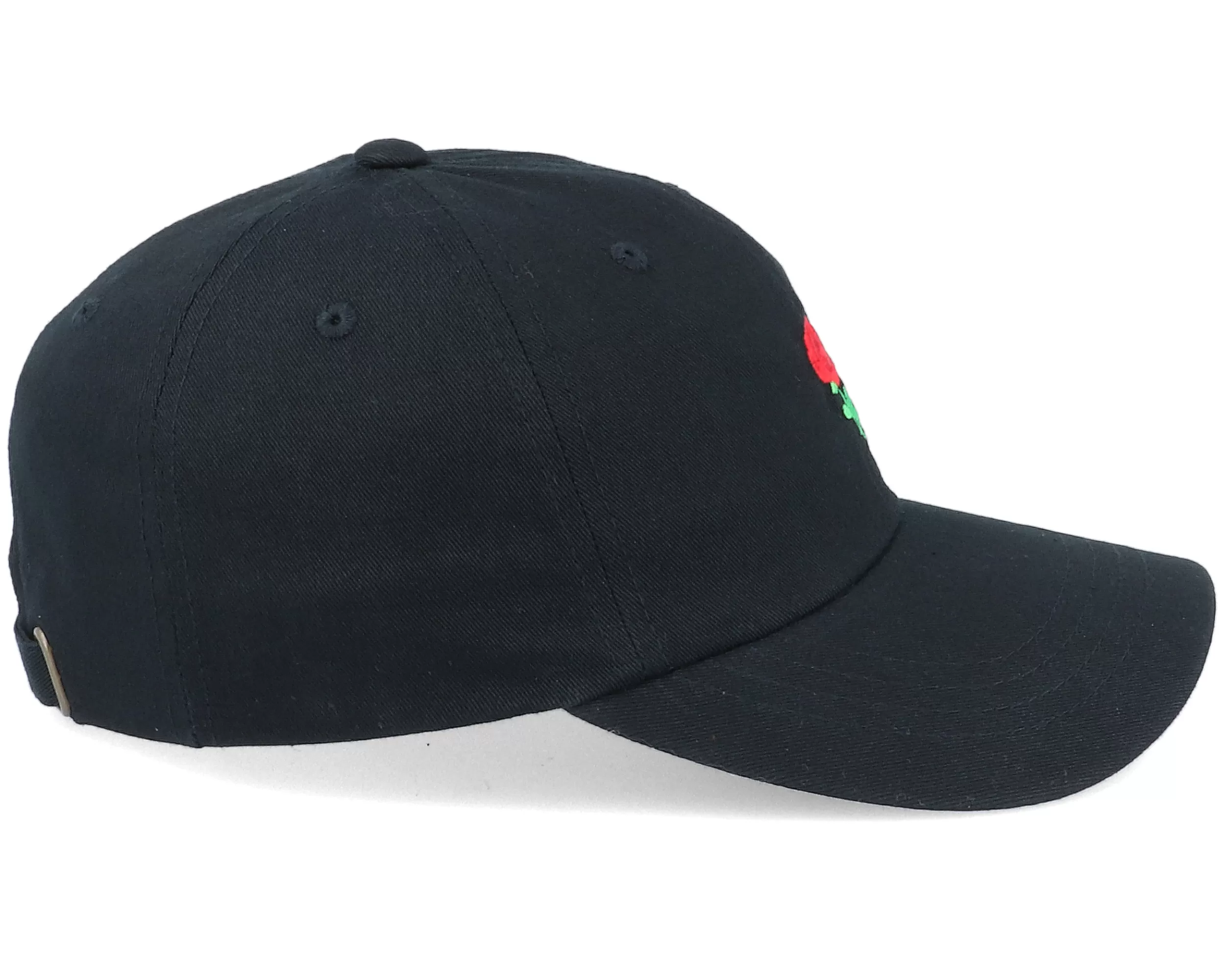 Tiny Red Rose Black Dad Cap - Iconic 3 Tiny Red Rose Black Dad Cap - Iconic - Image 3