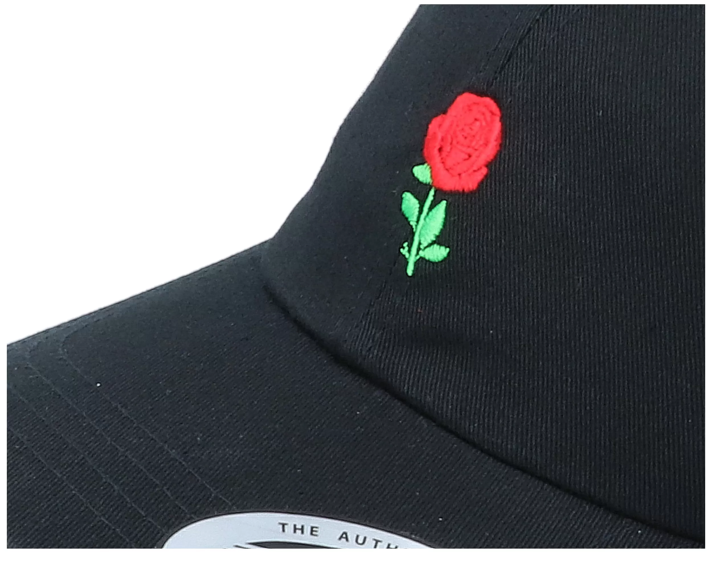 Tiny Red Rose Black Dad Cap - Iconic 5 Tiny Red Rose Black Dad Cap - Iconic - Image 5