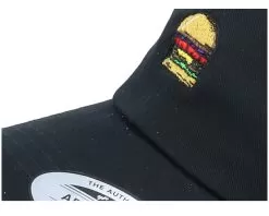 Tasty Burger Organic Dad Cap Black Adjustable - Iconic -Fashion Hat Online OB1001820 5