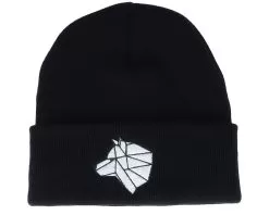 White Paper Wolf Black Cuff - Origami