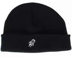 Tiny Astronaut Black Short Beanie - Iconic