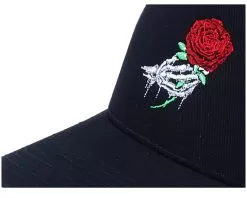 Bones And Rose A-Frame Black Adjustable - Iconic -Fashion Hat Online OB1002715 5