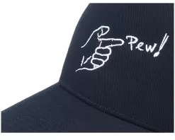 Pew Finger A-Frame Black Adjustable - Iconic 9 Pew Finger A-Frame Black Adjustable - Iconic -Fashion Hat Online OB1002786 5