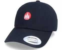 Pine Tree Logo Black Dad Cap - Iconic