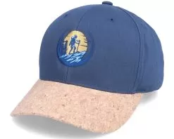 Wanderlust Logo Navy/Cork Adjustable - Wild Spirit