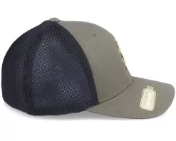 Three Eyed Kitty Olive/Black Trucker Mesh Flexfit - Iconic -Fashion Hat Online OB1003702 2 3