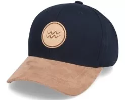 Aquarius Zodiac Patch Black/Suede Adjustable - Astrology