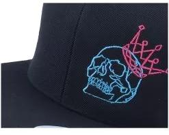 Neon Summer Skull Crown Black Snapback - Iconic -Fashion Hat Online OB1004257 6